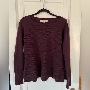 Loft size medium plum sweater